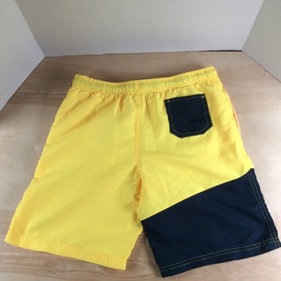 U.S. Polo Assn. Boys Swim Shorts Swim Trunks Size XL 14-16 Yellow Blue NWT - Picture 6 of 12